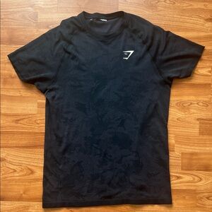 Men’s Gymshark Black Camo Seamless SS Tee